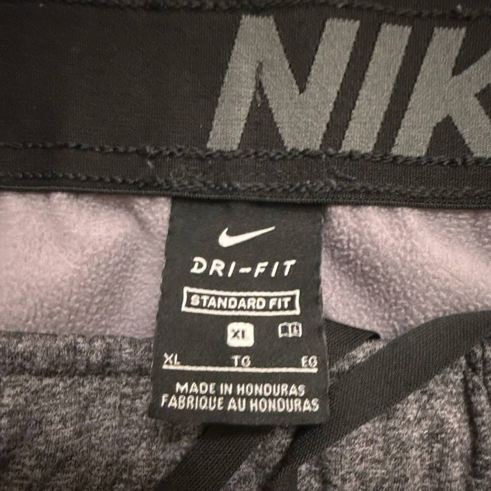 Nike Dri-FIT Sweat Pants Gray/ Charcoal Spackle Mens XL Standard Fit Comfy